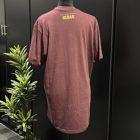 Ariat Rebar Cotton Strong Work,pre-shrunk,rib collar,extended hem,logo chest - Picture 5 of 10
